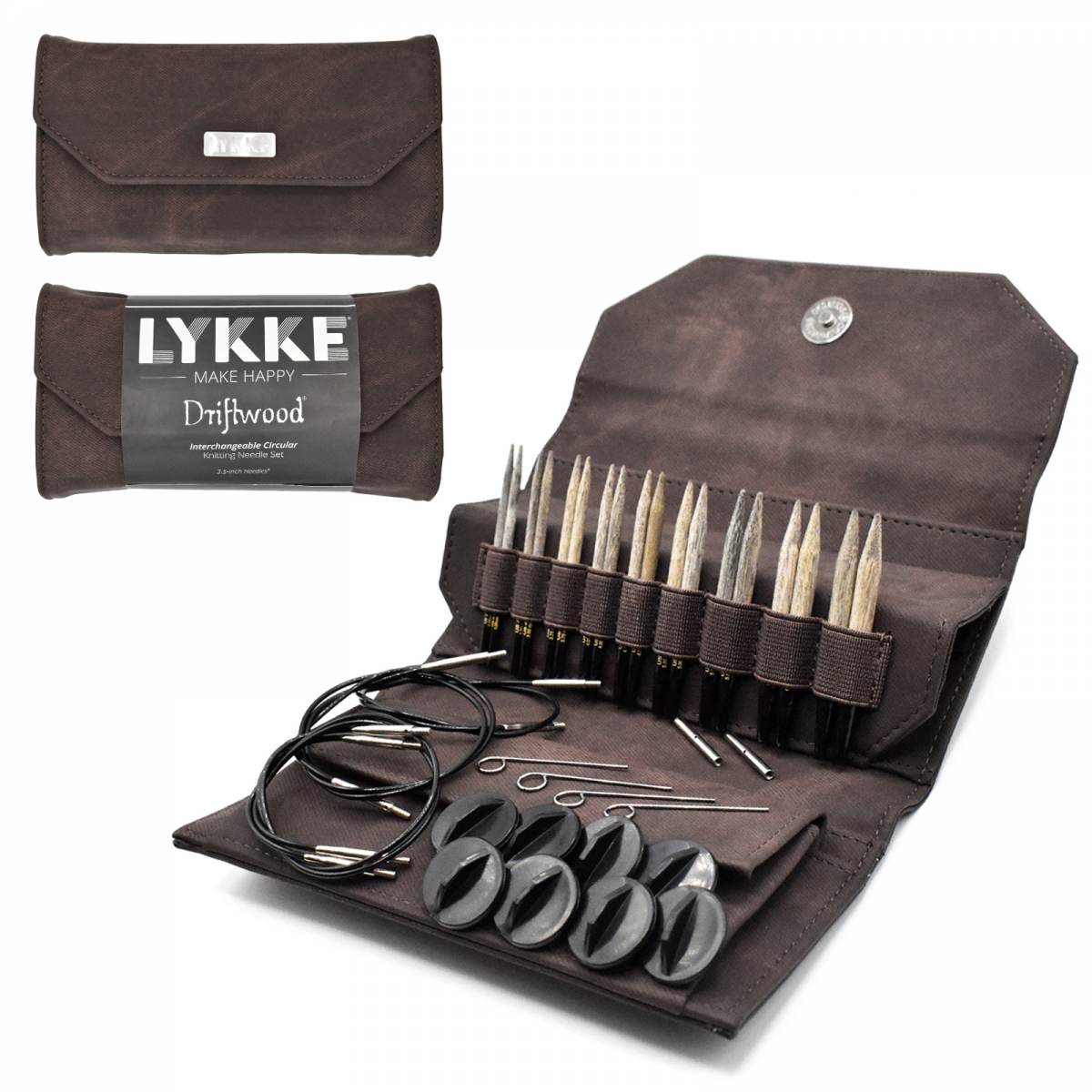 LYKKE Driftwood 3.5” Interchangeable Needle Sets