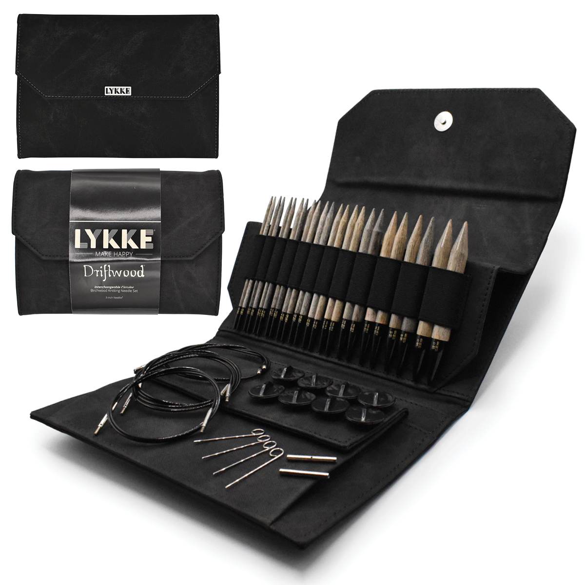 LYKKE Driftwood 5” Interchangeable Needle Sets
