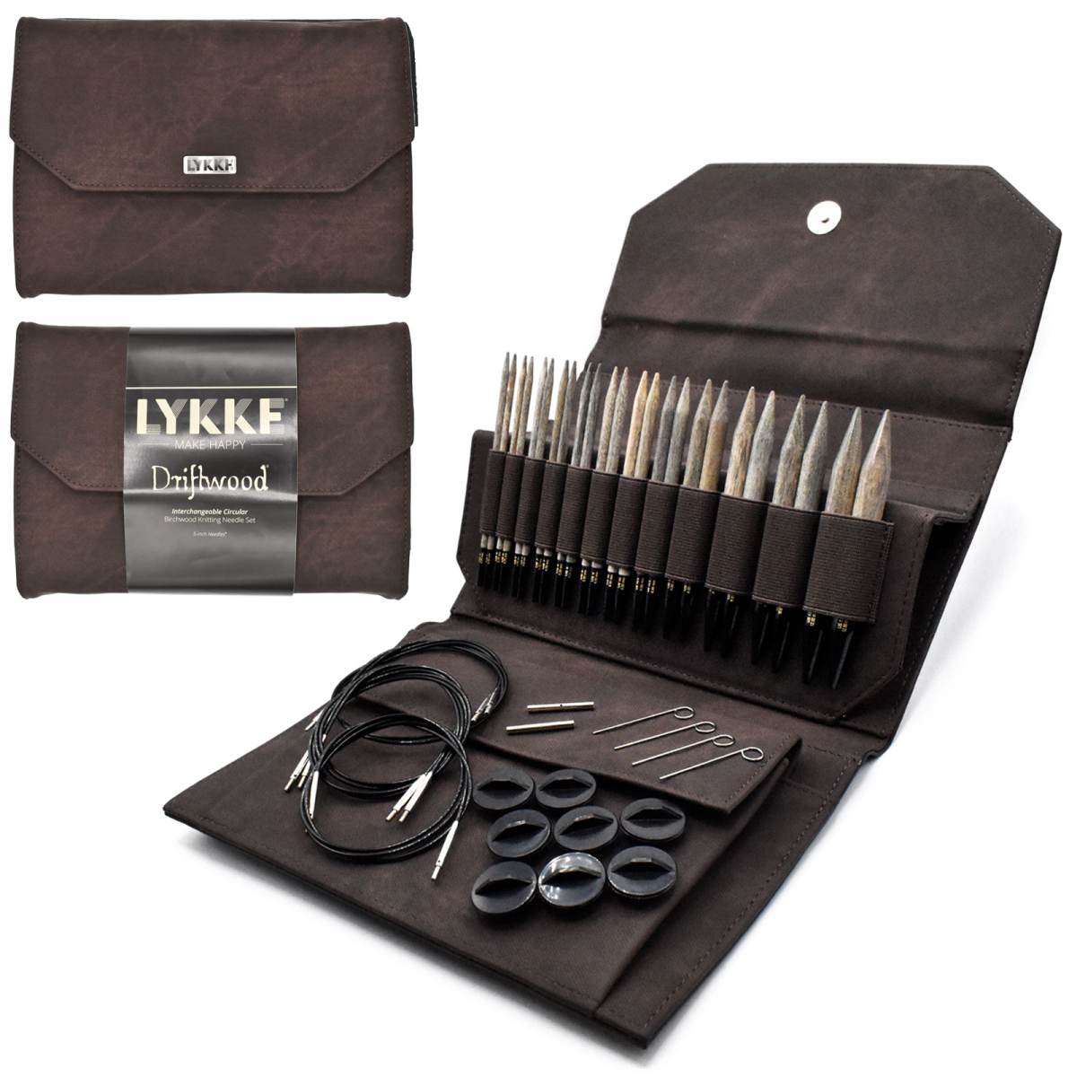 LYKKE Driftwood 5” Interchangeable Needle Sets