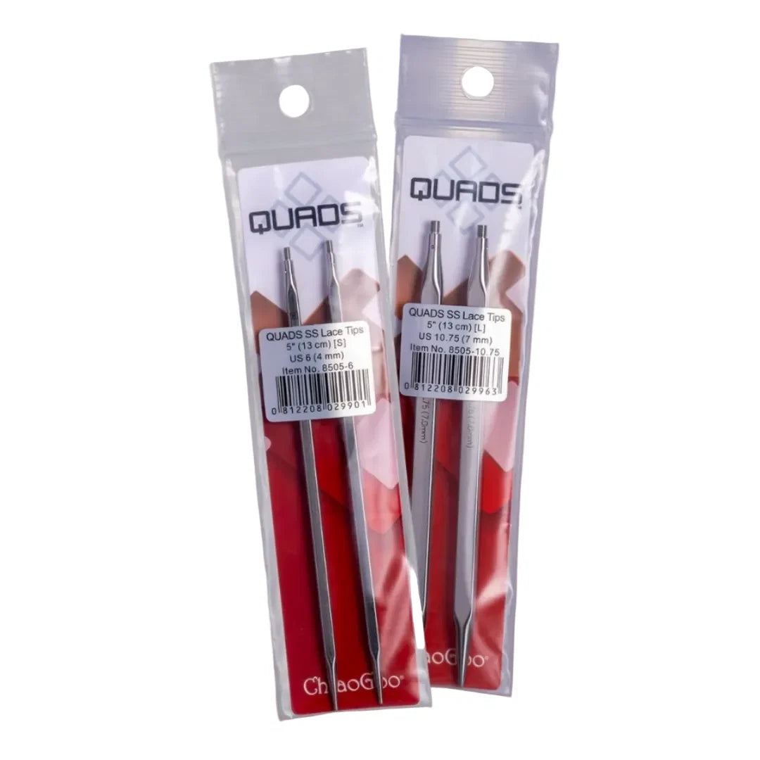 ChiaoGoo QUADS SS Lace Tips (4")