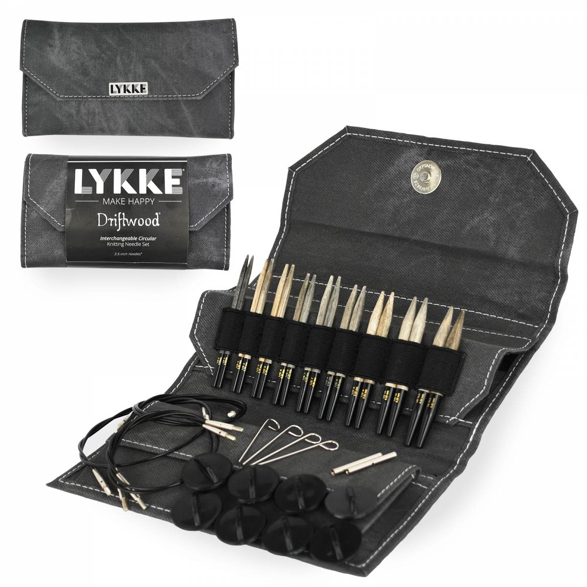 LYKKE Driftwood 3.5” Interchangeable Needle Set