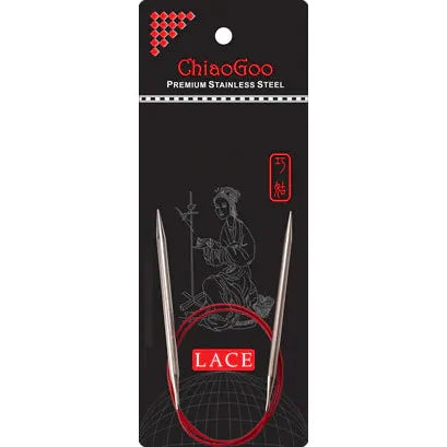 Chiaogoo RED Lace Circulars - 16" (40 cm)