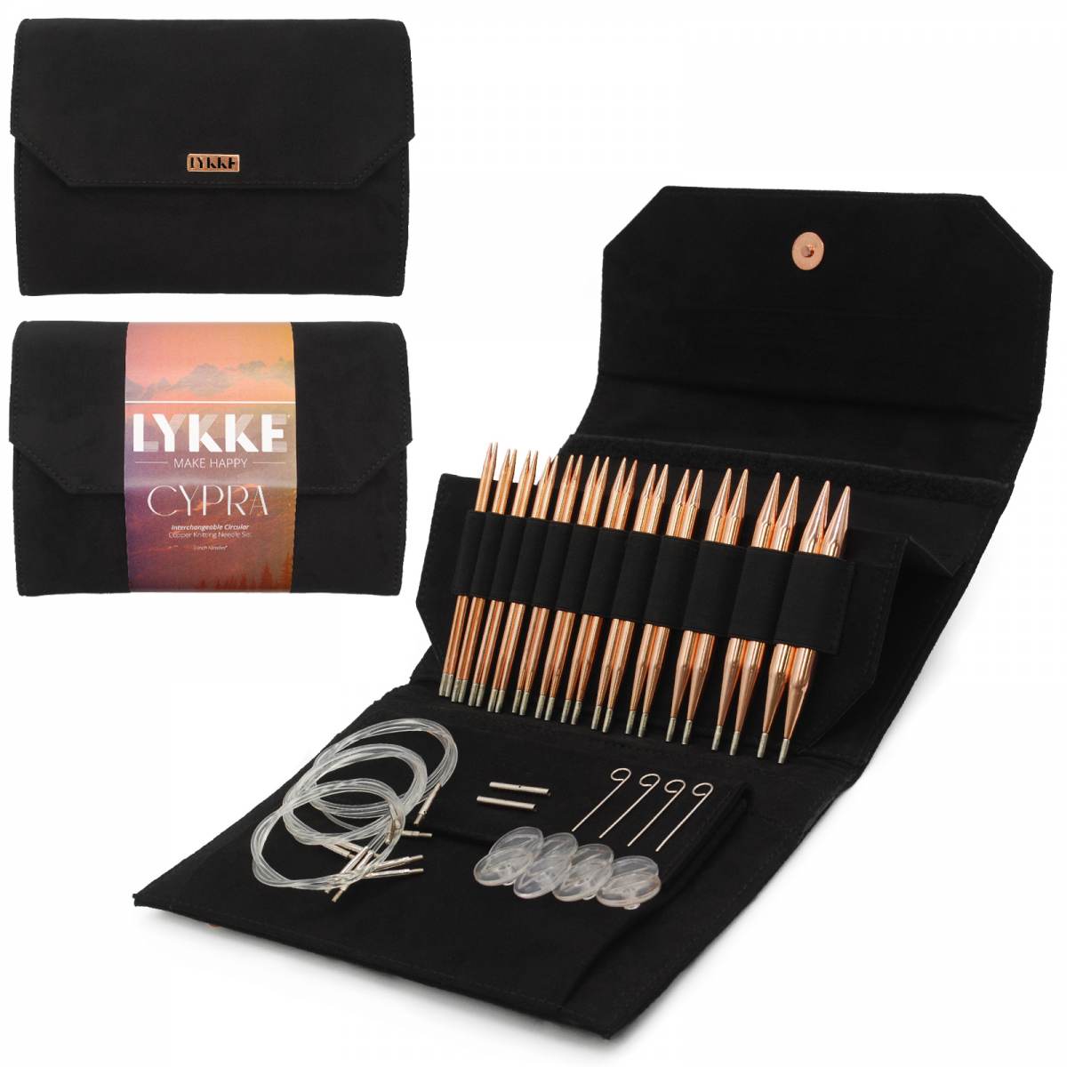 LYKKE Cypra 5” Interchangeable Needle Set (Black Case)